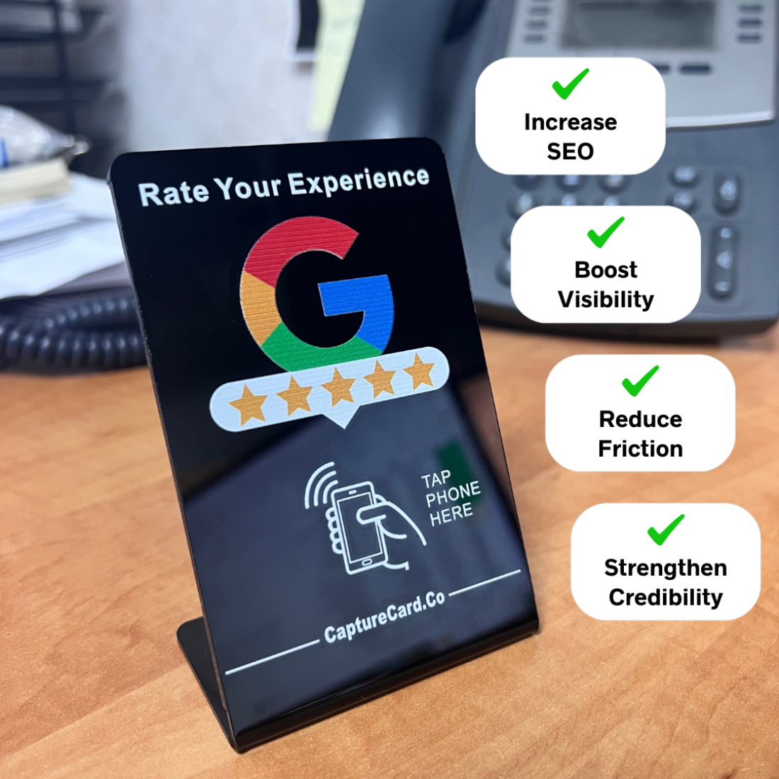 Capture Card - Google Review Stand